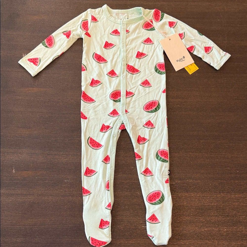 Kyte BABY Watermelon Print Footie
